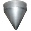 Conical Hopper, 24" Dia With 6-3/4" Straight