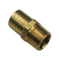 Hose Barb, 1-1/4" ID Hose, 1" Male NPT, Brass