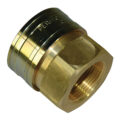 Coupler, ST Series, 1-1/4" Body, 1-1/4"-115 Female NPT, Brass