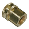 Coupler, ST Series, 1" Passage, 1" Female NPT, Brass
