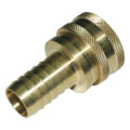 Coupler, ST Series, 1" Body, 1" Hose Barb Straight, Brass