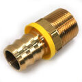 Hose Barb, 1" ID Push-On, 1" Male NPT, Brass
