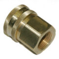 Coupler, ST Series, 1/2" Body, 1/2"-14 Female NPT, Brass