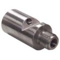 Nozzle Tip Adapter with Gas Port, 3-3/8″ OAL 7/8-14 Male Thd, 7/8-14 Female Thd, 1/4-28 TC Hole