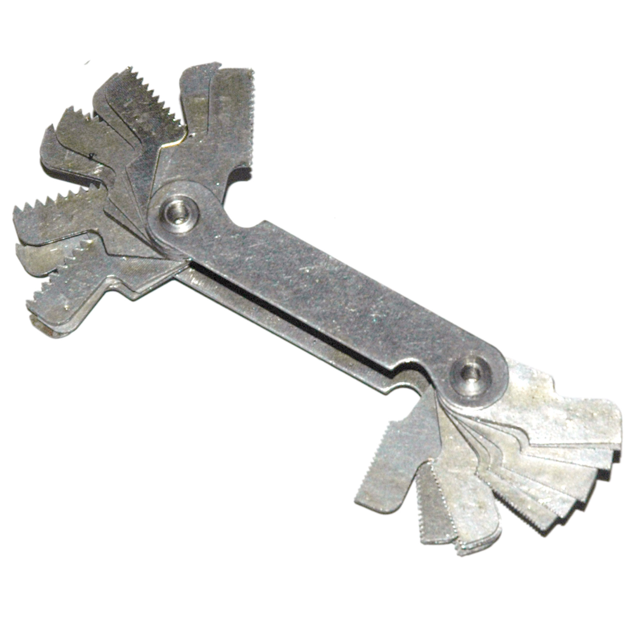 Pitch Gauge,Metric, 28 Leaves. from .25mm to 2.5mm Between Threads. - Image 1