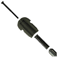 Shutoff Nozzle Tip, 1-1/2" OAL, 7/8"-14 Thd, 3/4" Rad, 1/16" Orf with Spring Loaded Shutoff