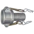 Cam & Groove Coupling, Type C 1″ Aluminum, Female Coupler x Hose Shank