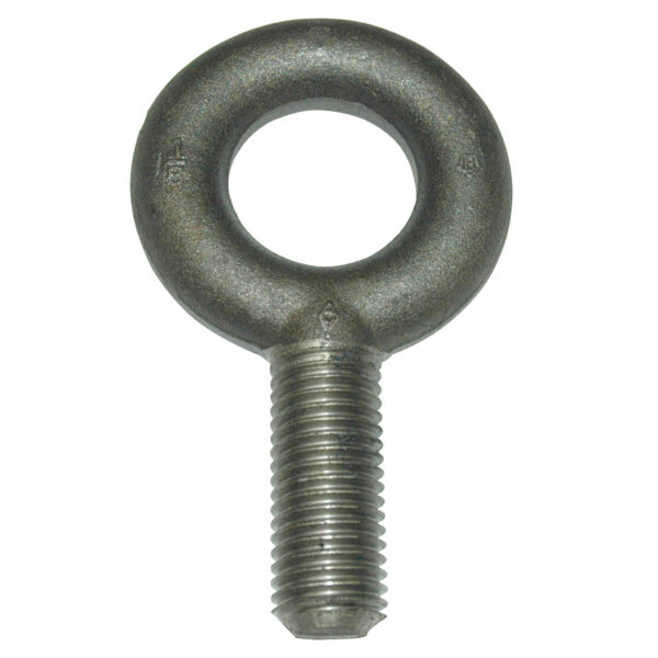 Eyebolt, 12,000 lb. Capacity, Standard, Non-Shouldered, Forged Steel, 1-1/8"-7 Thread Size
