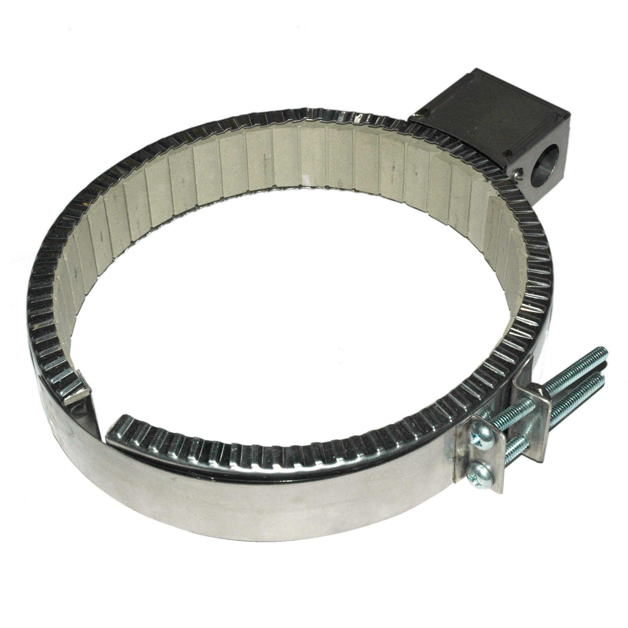 Heater Band, 7-1/2 to 8" Inside Diameter x 1-1/2" Wide, 240 Volt, 1200 Watt, Ceramic - Image 1