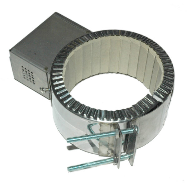 Heater Band, 4-1/2 to 5" Inside Diameter x 2-1/2" Wide, 240/480 Volt, 1150 Watts, Ceramic