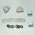 Ceramic Post Protector, Clip on Type, Double Opening, Style A, 2 Pack, Includes Washers