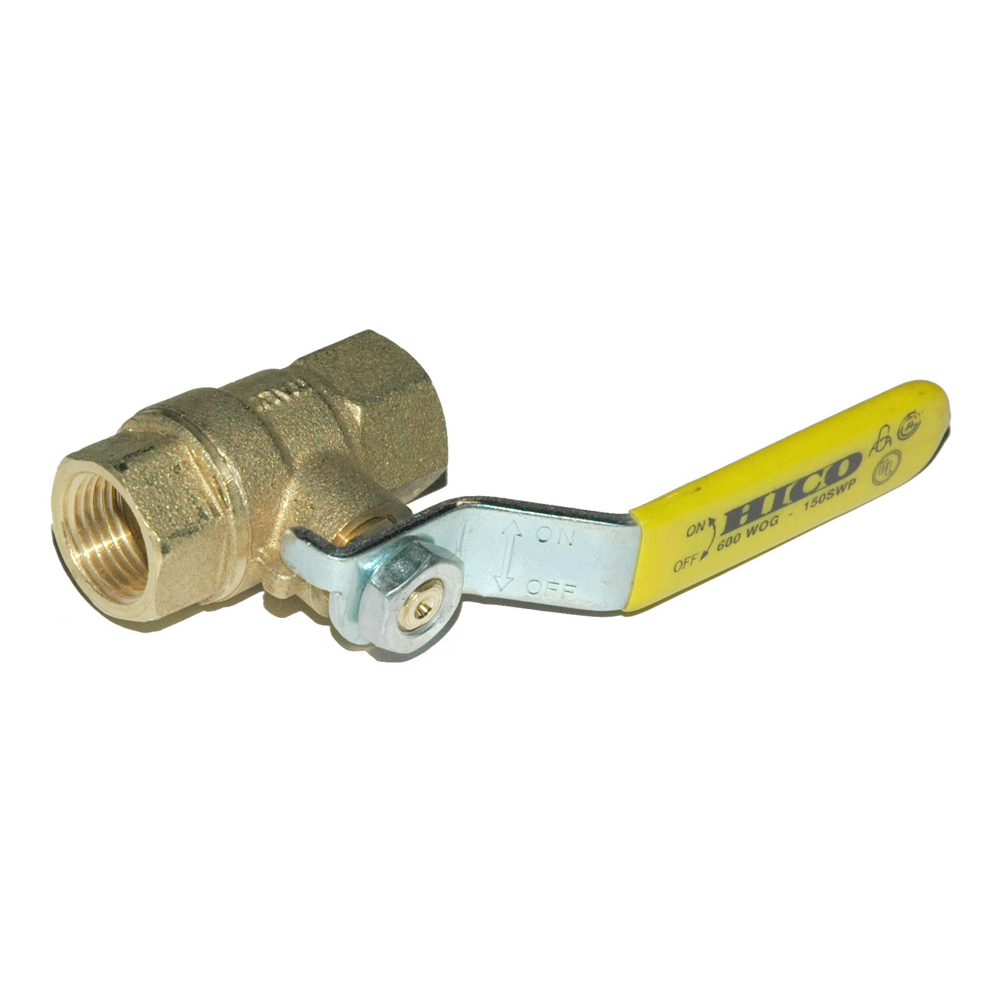 Ball Valve, 3/8" Female NPT, Full Port Brass - Image 1