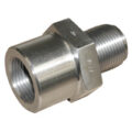 Metal Trap Nozzle Thread Adapter, 1-3/4″-8 Male Thd, 1-1/4″ RO, 1-3/4″ Thd Length, Stokes & Van Dorn