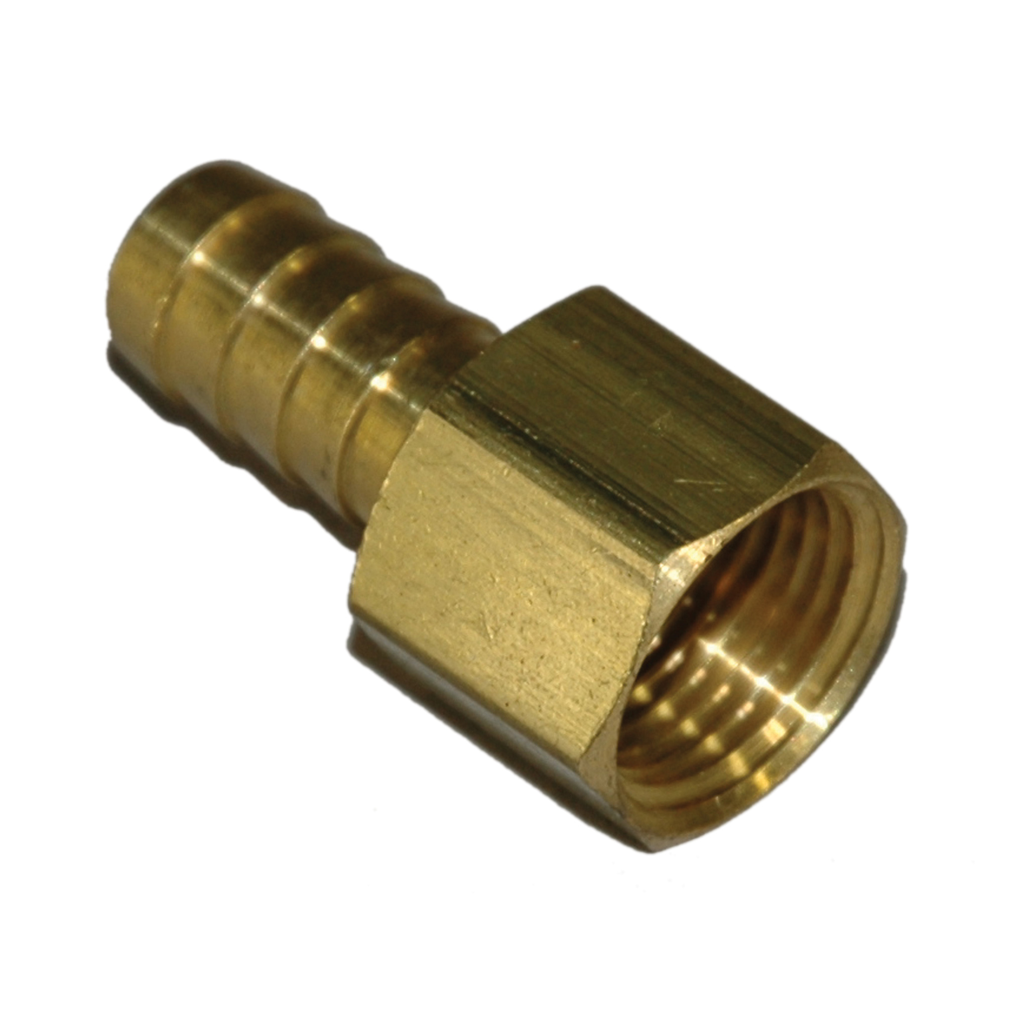 Hose Barb, 1/2" Inside Diameter Hose, 1/2" Female NPT, Straight, Brass - Image 2