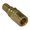 Coupler, 1/2″ Passage, 3/4″ Hose Barb, Brass, Straight, 506 Series.
