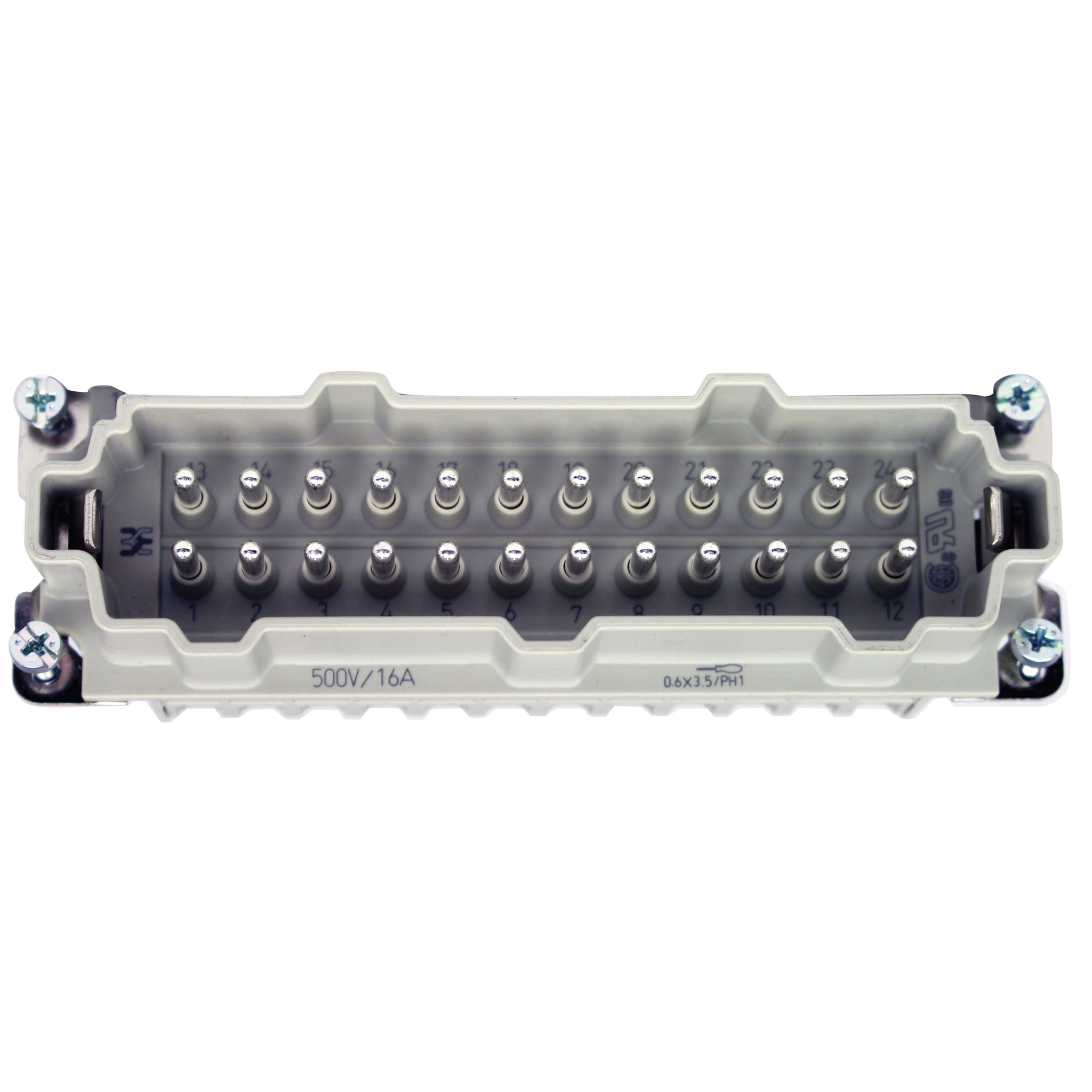 Plastic Male Insert with pin Contacts - Image 1