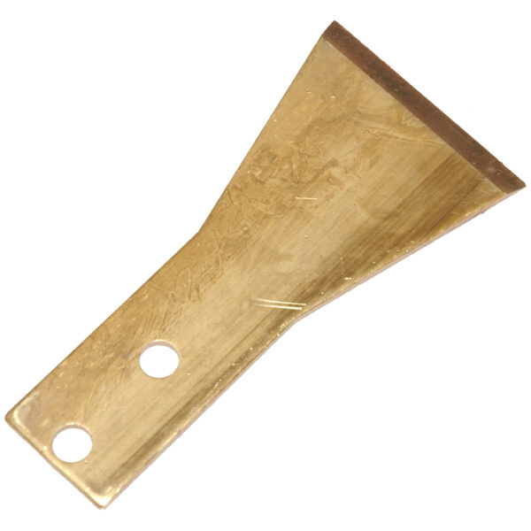 Flat, Wide Brass Scraper, 2" Wide, 4" Long