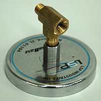 Air Differential Blowoff/Air Actuator System Magnetic Mounting Base with Tee Adapter