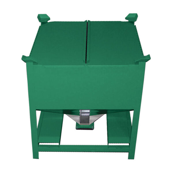 Hopper Cover Option, Two-Piece With Hinge