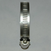 Hose Clamp, Worm Gear, Standard, 1/2" Wide Clamp # 28, Size Range: 1-1/4" to 2-1/4" Diameter