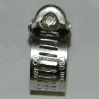 Hose Clamp, Worm Gear, Standard, 1/2" Wide Clamp # 6, Size Range: 3/8" to 7/8" Diameter