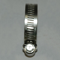 Hose Clamp, Worm Gear, Standard, 1/2" Wide Clamp # 20, Size Range: 3/4" to 1-3/4" Diameter