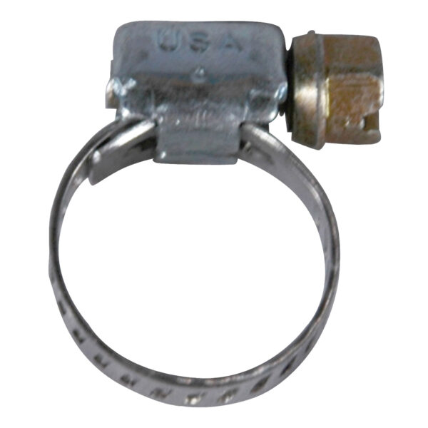 Hose Clamp, Worm Gear, Micro Size, 5/16" Wide Clamp # 4, Size Range: 5/16" to 5/8" Diameter