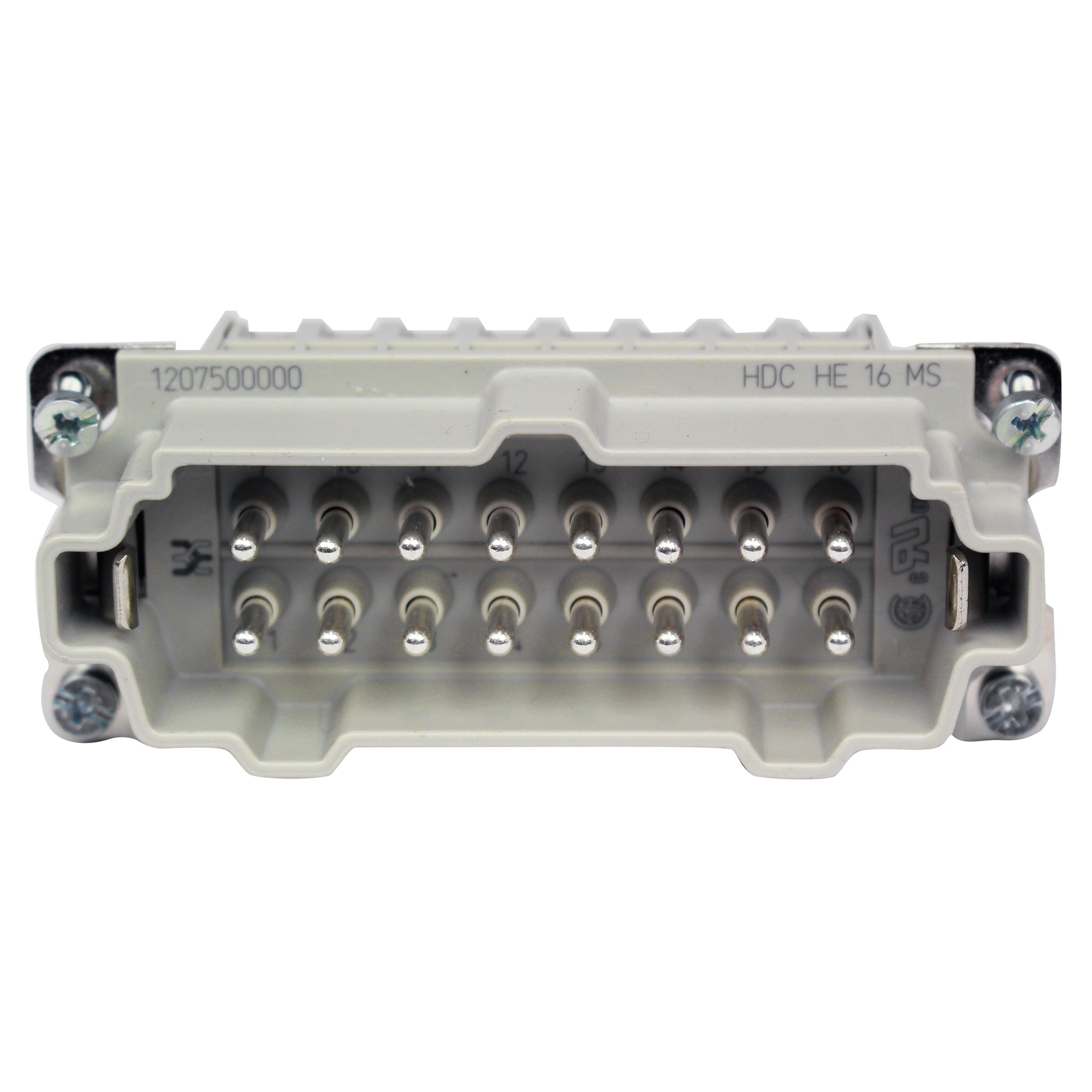 Plastic Male Insert, Pin Contacts, - Image 1