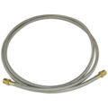 Hose, High Heat Resistant, PTFE, 8′ Long, Swaged 3/8″ Male NPT Fittings on Both Ends