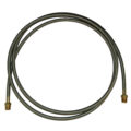 Hose, High Heat Resistant, PTFE, 12′ Long, Swaged 1/2″ Male NPT Fittings on Both Ends