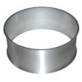 Hopper Extension Cylinder, 10″ High for 24″ Diameter Hoppers, 304 Stainless Steel without Ports