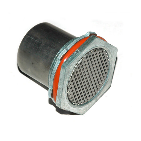 Exhaust Pipe, 2" OD, with Bulkhead Connector, O-Ring and Nut, Stainless Steel