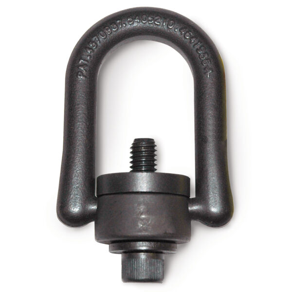 Hoist Ring, Standard Size, Rated Load: 1000 lb. 3/8"-16 Thread Size, .56" Thread Length