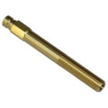 Plug, Water Extension, 200 Series, 1/4″ Passage, 4″ Length, 1/8″ NPT, Brass