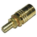 Coupler, 1/2″ Passage, 1/2″ Straight Barb, 504 Series.