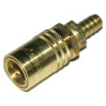 Coupler, 1/2″ Passage, 1/2″ Straight Barb, 504 Series.