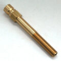 Plug, Water Extension, 300 Series, 3/8″ Passage, 4″ Length, 1/8″ NPT, Brass