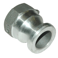 Cam & Groove Coupling, Type A 1-1/4" Aluminum, Male Adapter x Female NPT Thread