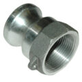 Cam & Groove Coupling, Type A 1-1/4″ Aluminum, Male Adapter x Female NPT Thread