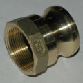Cam & Groove Coupling, Type A 1-1/2″ Brass, Male Adapter x Female NPT Thread