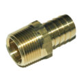 Hose Barb, 3/4″ Inside Diameter Hose, 3/4″ Male NPT, Straight, Brass.