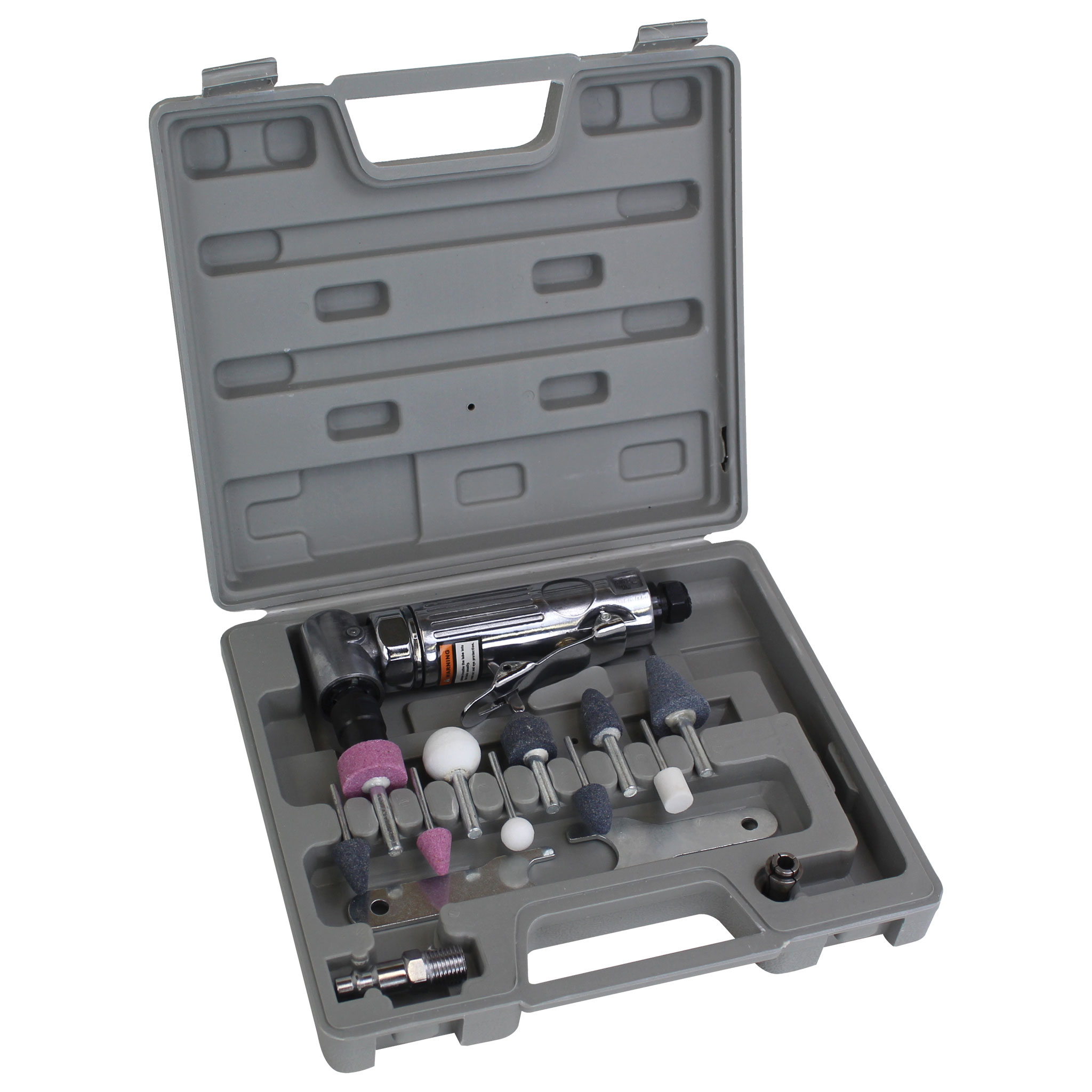 PNEUMATIC DIE GRINDER KIT, 17 PIECES - Image 1