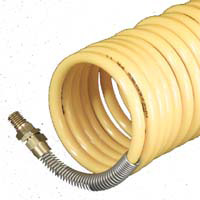 Air Hose, Nylon, Self-Coiling, 1/4" x 50'