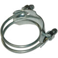 Spiral Double Bolt Hose Clamp, Counterclockwise, 1-1/2″