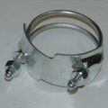 Spiral Double Bolt Hose Clamp, Counterclockwise, 3″
