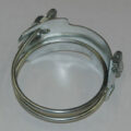 Spiral Double Bolt Hose Clamp, Counterclockwise, 3-1/2″