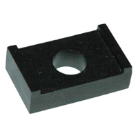 Extra Large No Turn Rectangular Mold Washer- 5/8" ID Hole, 2.25" Long, 1.25" Between Legs, 3/4" Thick