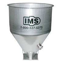 Conical Hopper, 16" Diameter with 6" x 6" Flange