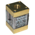 Flowmeter, 3/8″ NPT Inlet and Outlet, 2.5 gpm, Brass End Caps