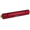 Manifold, Red Aluminum, (2) 3/4″ Inlets and (8) 1/4″ Ports, with (1) Bronze End Plug